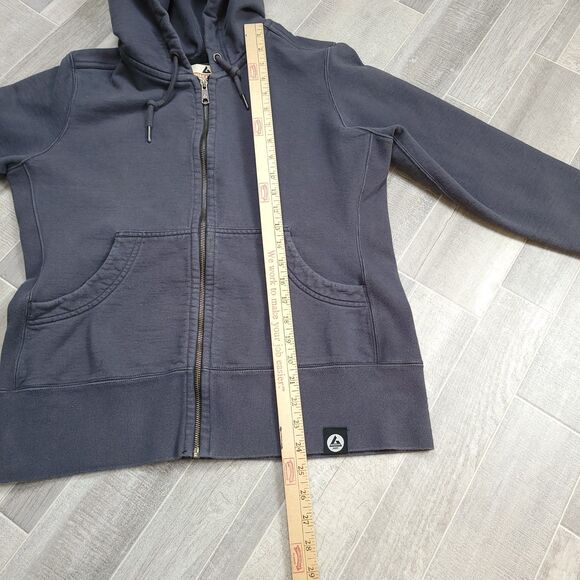 American Giant Classic Full Zip Hoodie Women's L Grey Heavyweight Fleece - Picture 6 of 6